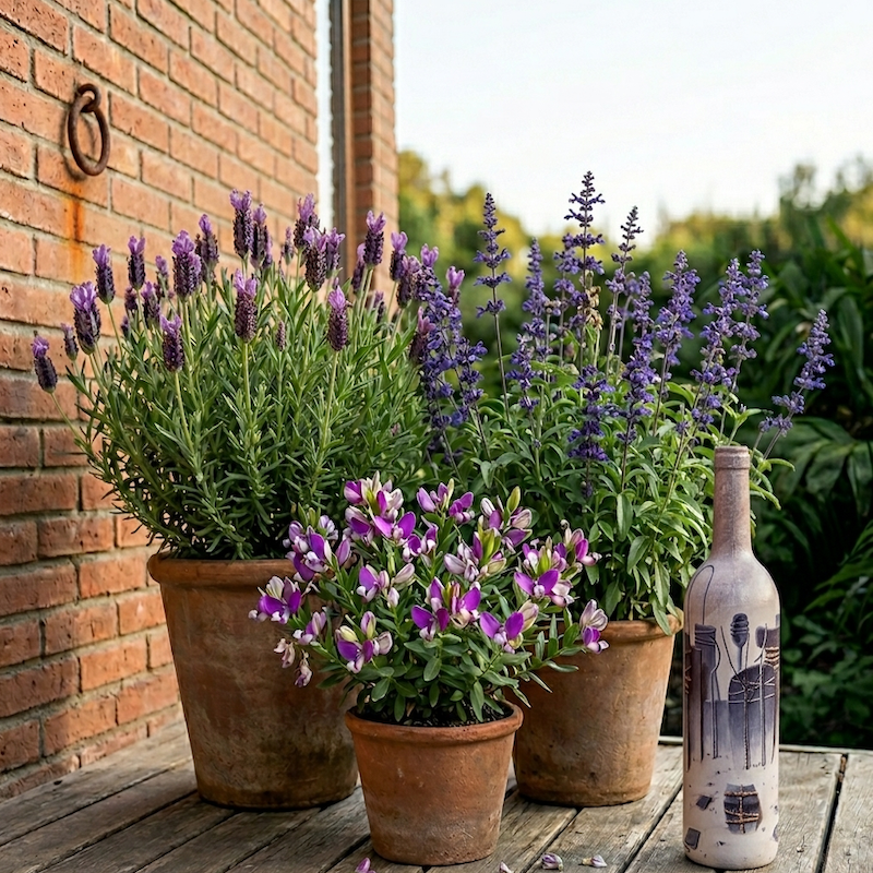 🌿 Pack Aromático Mediterráneo — 3 plantas exterior 20% Dcto.