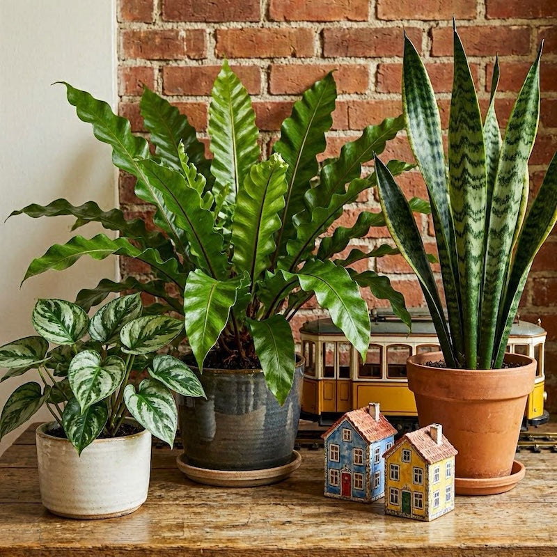 🌿 Pack Verde Moderno - 3 Plantas interior 20% Dcto.